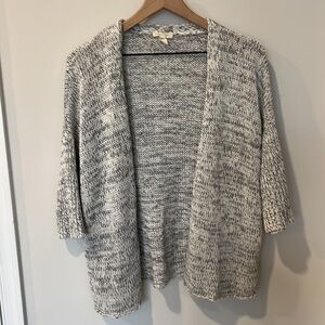 Eileen Fisher Organic Linen Blend Open Front Cardigan